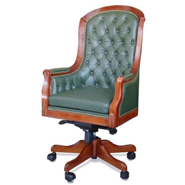 Крісло керівника Джермано зелене.