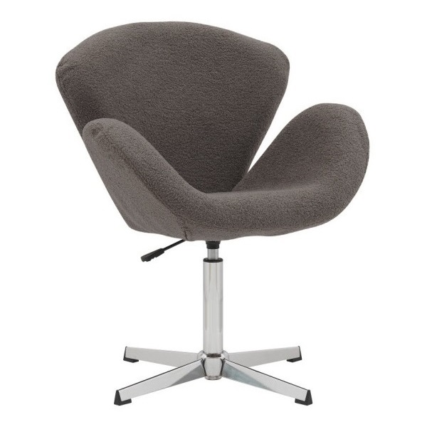 Крісло поворотне для ресторану Сван Chrome