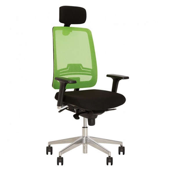 Крісло офісне з сіткою Абсолют R HR Net Black Alum
