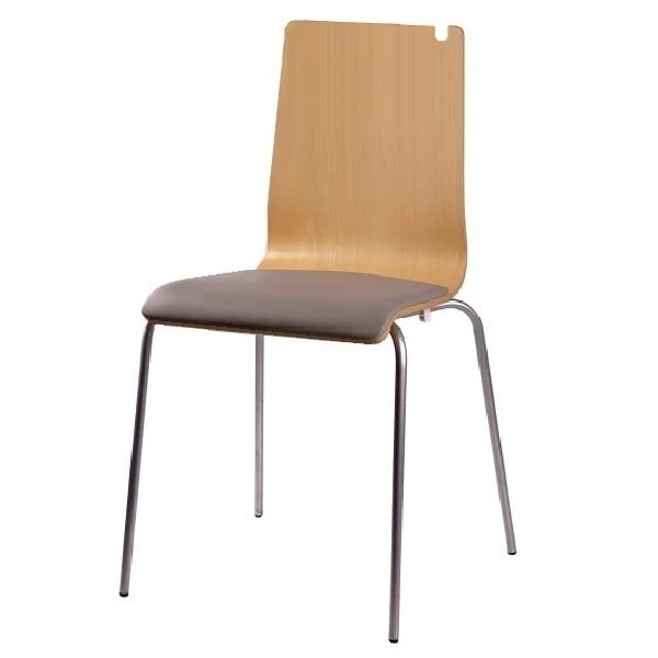 Стілець для кафе із гнутої фанери Рома PS